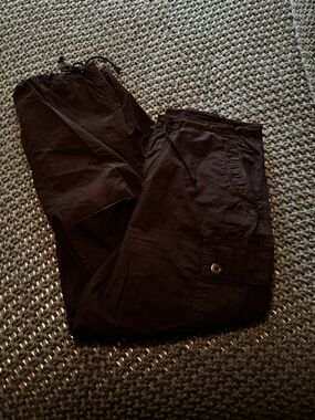 Outdoor Voices Black Cargo Drawstring Pants